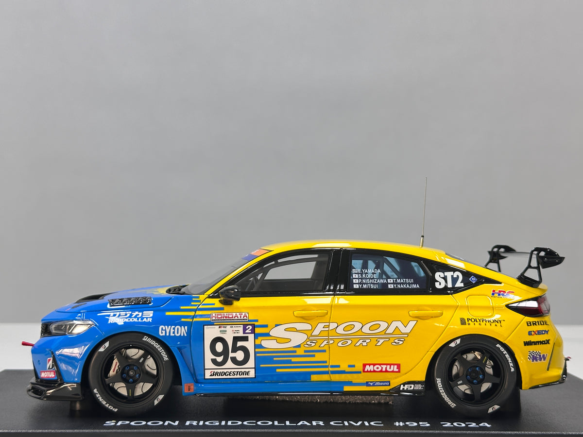 KYOSHO 1/18 Honda Civic (FL5) Spoon #95 Blue/Yellow KSR18067Y