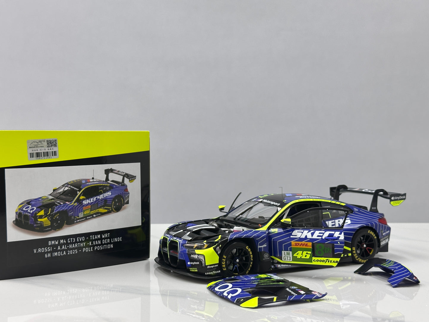 MINICHAMPS 1/18 BMW M4 GT3 EVO – TEAM WRT – 6H IMOLA 2025 Blue Livery 110252246