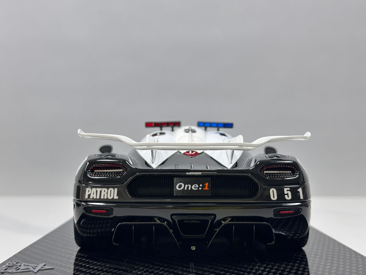 BBA Model 1/18 Koenigsegg One:1 Police Livery BBA097
