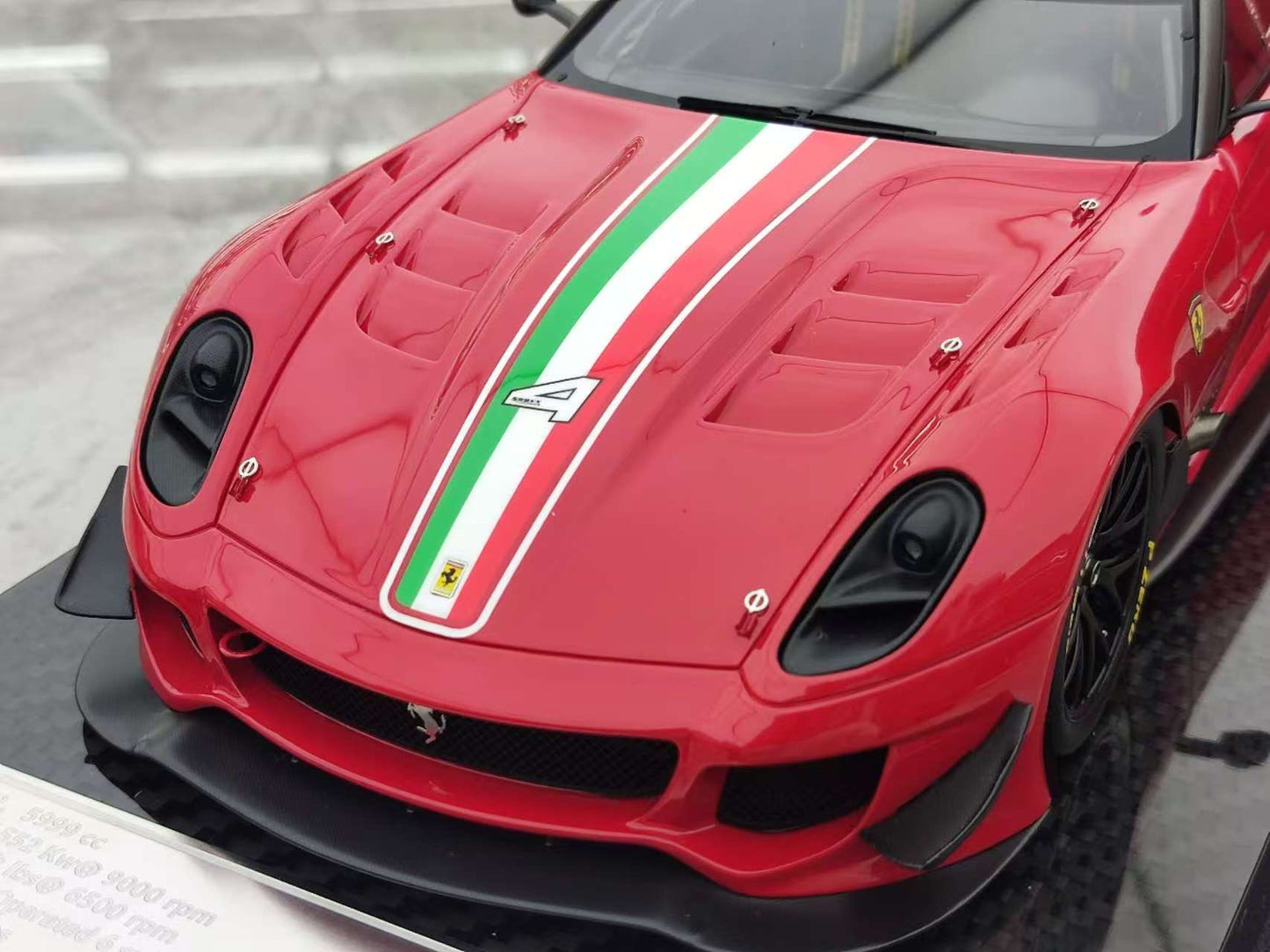 CE 1/18 Ferrari 599 XX EVO #4 Red Resin Model JS-CE019