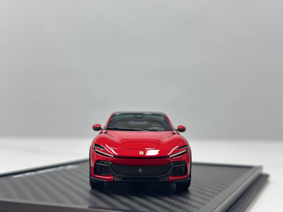 BBR 1/43 Ferrari Purosangue Die-cast Model (Fully Opening, Black Roof) – Standard Red (HE43001AST)