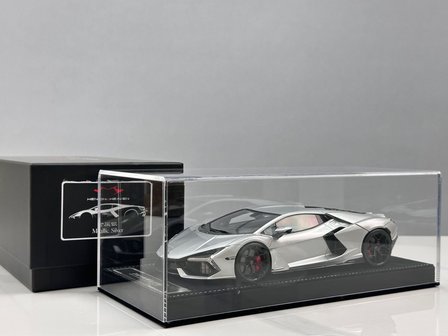 HH Model 1/18 Lamborghini Revuelto Metallic Silver HH620