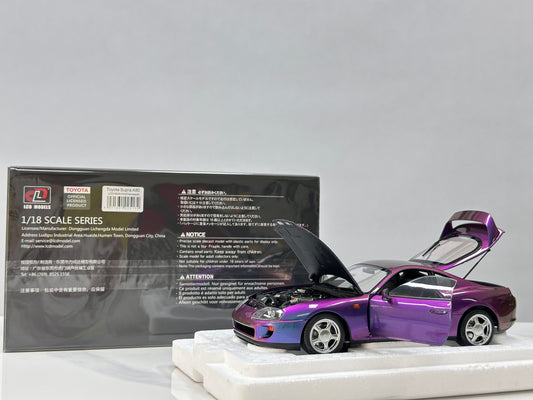 LCD 1/18 Toyota Supra A80 (Legendary "Ox Demon King") Color-Shifting Purple LCD18020-CH