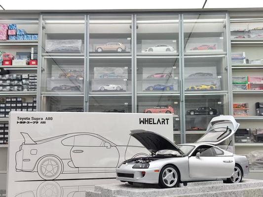 WHELART 1/18 Toyota Supra A80 Left-hand drive, Silver WH009
