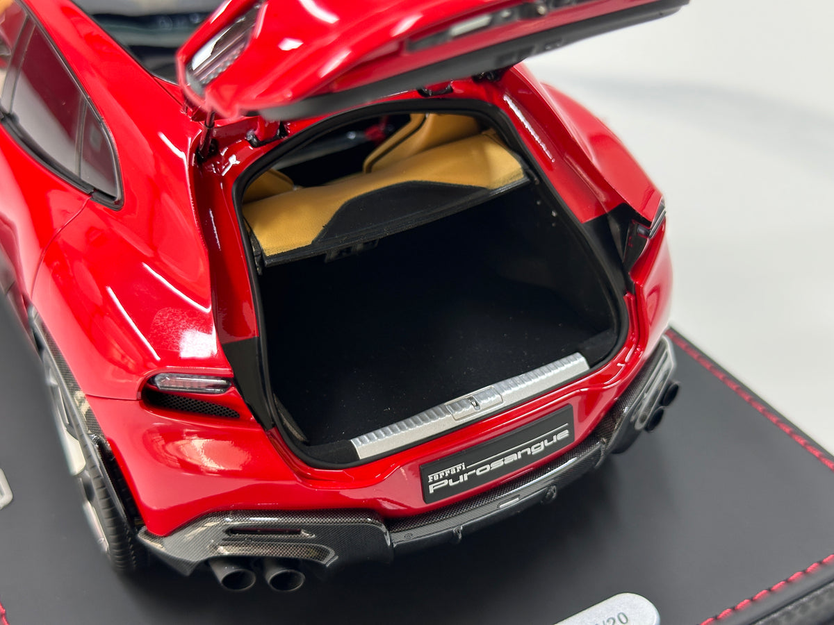 BBR 1/18 Ferrari Purosangue (Panoramic Roof Version) – Die-cast, Fully Opening – Standard Red Livery (HE180053B1DIE)