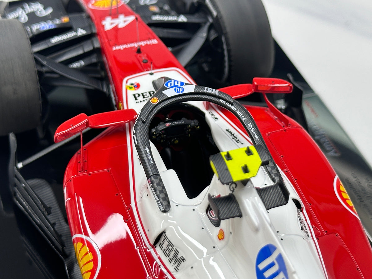 Amalgam 1/18 Ferrari SF-26 – 2026 Chinese Grand Prix – Lewis Hamilton – Red & White Livery (M6387-SC2)