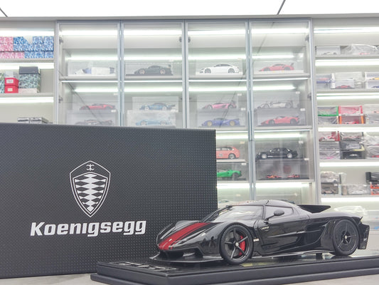FRONTIART 1/18 Koenigsegg Jesko Absolut 7355 Black FA175