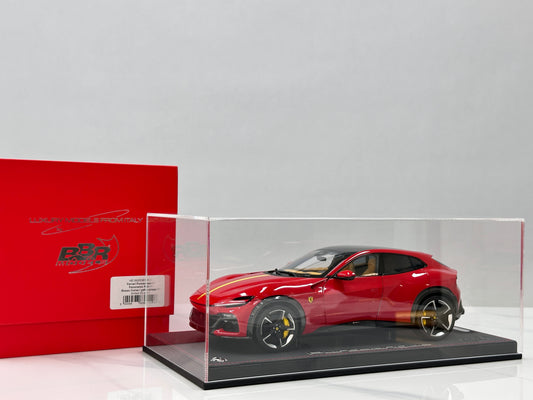 BBR 1/18 Ferrari Purosangue (Panoramic Roof Version) – Die-cast, Fully Opening – Standard Red Livery (HE180053B1DIE)