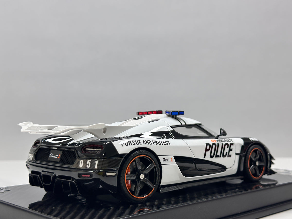 BBA Model 1/18 Koenigsegg One:1 Police Livery BBA097