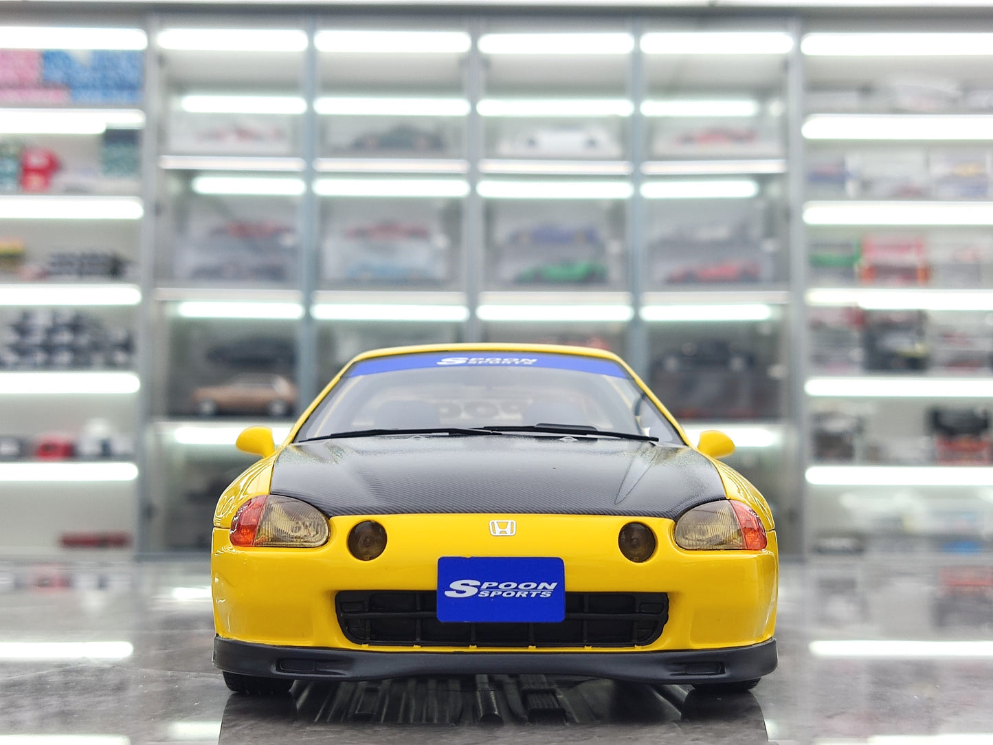 OTTO 1/18 Honda Civic Delsol Spoon Phoenix Yellow OT1154