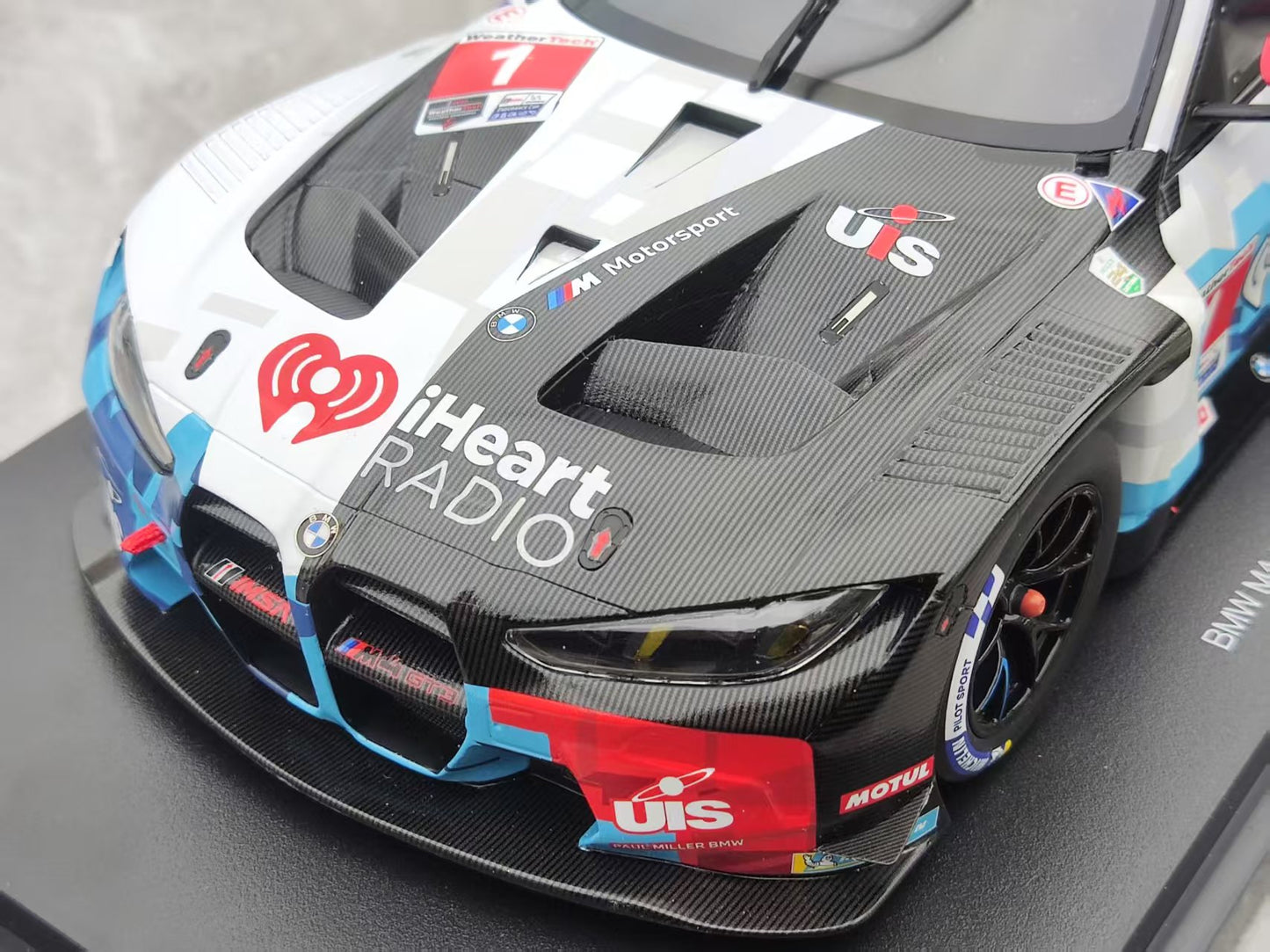 Topspeed 1/18 BMW M4 GT3 EVO #1 Paul Miller Racing 2025 Blue and White Livery TS0650