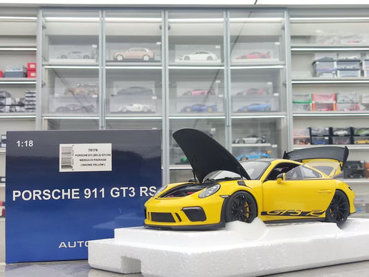 AUTO Art 1/18 Porsche 911 (991.2) GT3 RS Yellow 78178