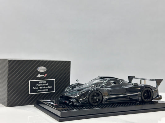 KASH MODEL 1/18 Pagani Zonda R Gloss Carbon Black KPZR002