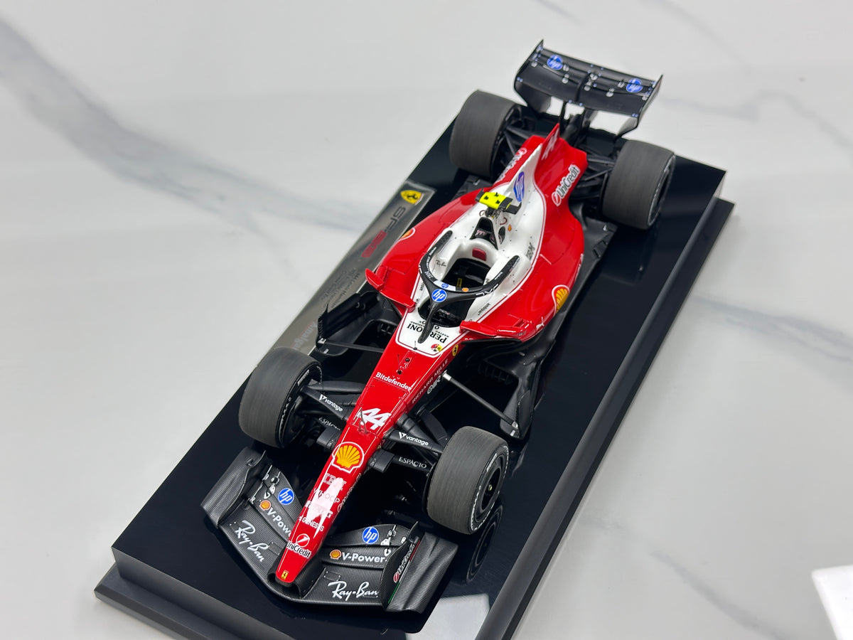 Amalgam 1/18 Ferrari SF-26 – 2026 Chinese Grand Prix – Lewis Hamilton – Red & White Livery (M6387-SC2)