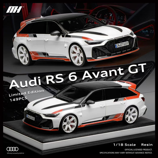 MOTORHELIX 1/18 Audi RS6 Avant GT Simulation Model Car