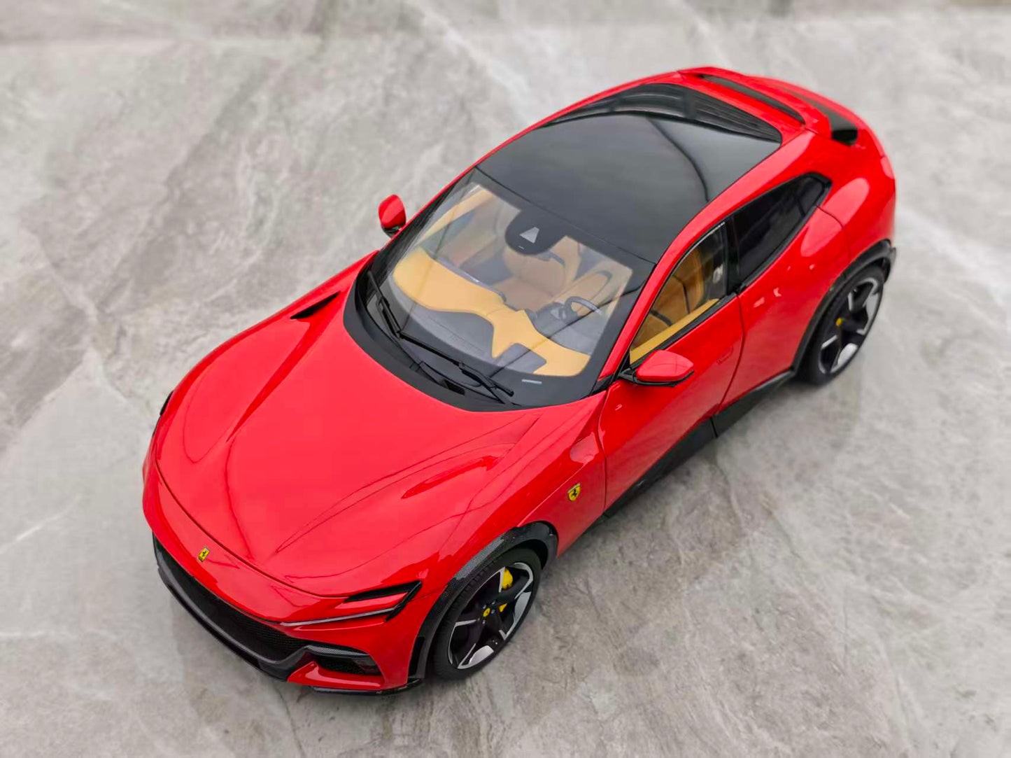 BBR 1/18 Ferrari Purosangue with Panoramic Sunroof, Standard Red (HE180053B)