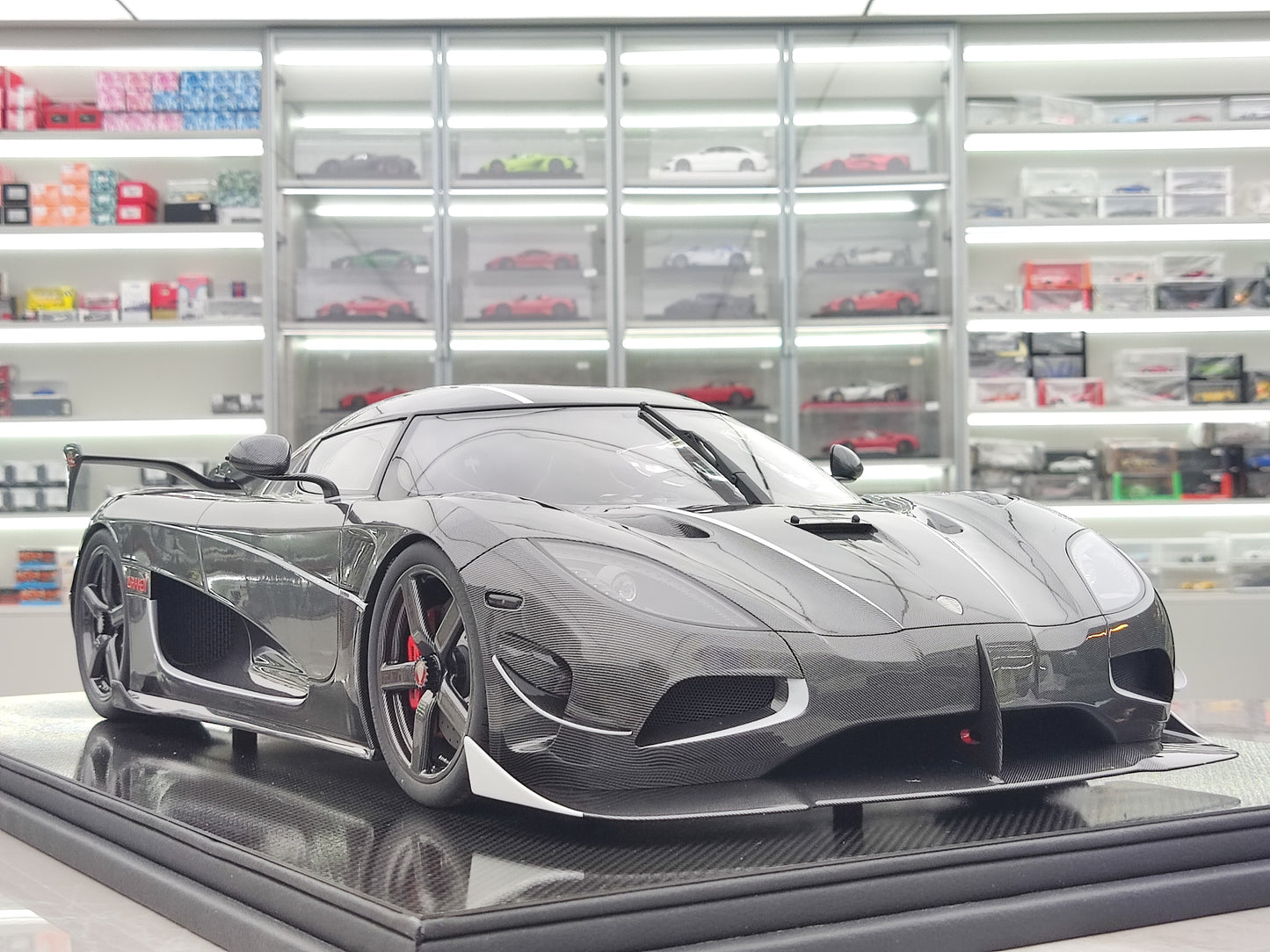 FRONTIART 1/8 Koenigsegg Agera RS Draken Full Carbon Limited Edition Model Car Collectible FA158
