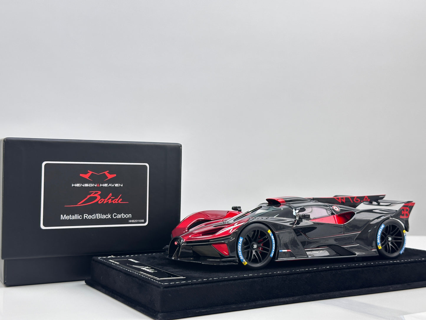 HH Model 1/18 Bugatti Bolide Metallic Red HH599