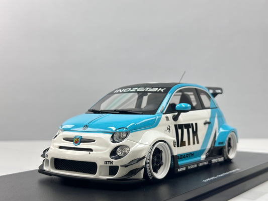 Topspeed 1/18 LB-WORKS x Abarth Works IZTK Abarth 95 – Blue & White Livery (TS0623)