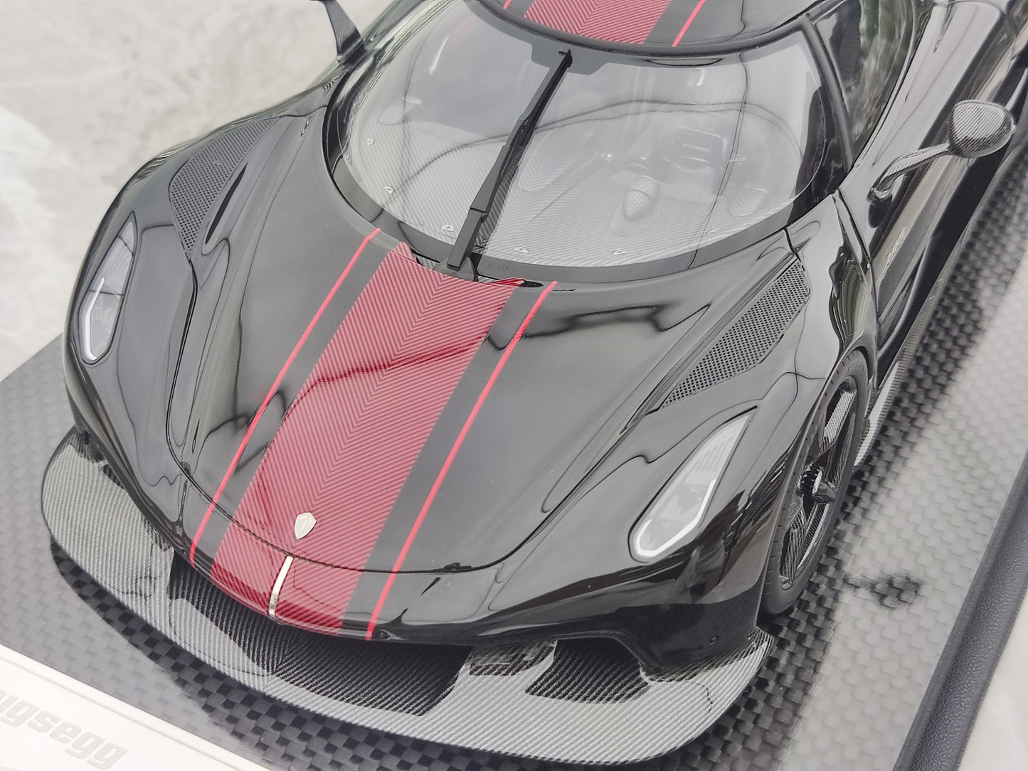 FRONTIART 1/18 Koenigsegg Jesko Absolut 7355 Black FA175