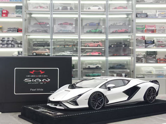 HH Model 1/18 Lamborghini Sian FKP 37 Pearl White HH497