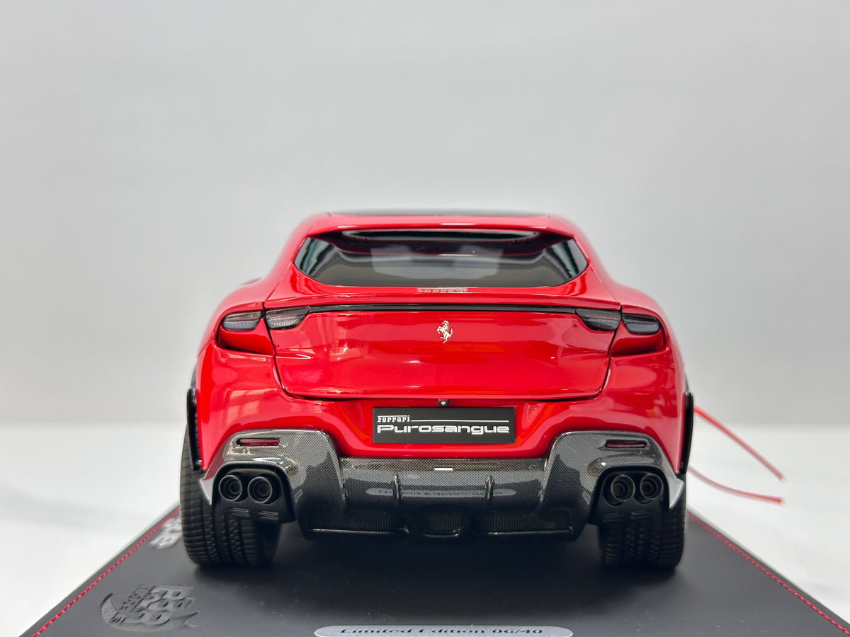 BBR 1/18 Ferrari Purosangue (Panoramic Roof Version) – Die-cast, Fully Opening – Standard Red (HE180053B)