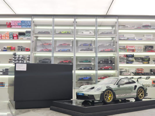 TIMOTHY&PIERRE 1/18 Porsche 992 GT3RS City Bamboo Green Simulation Car Model TP180