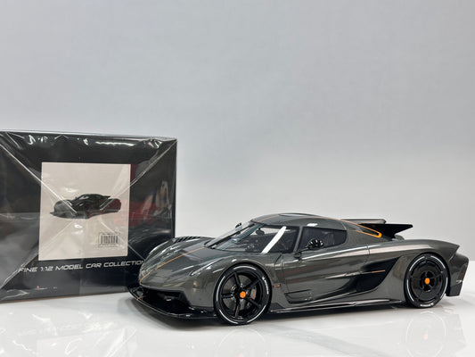 GT Spirit 1/12 Koenigsegg Jesko Absolut 0-400-0 km/h Record – Grey (GT575)
