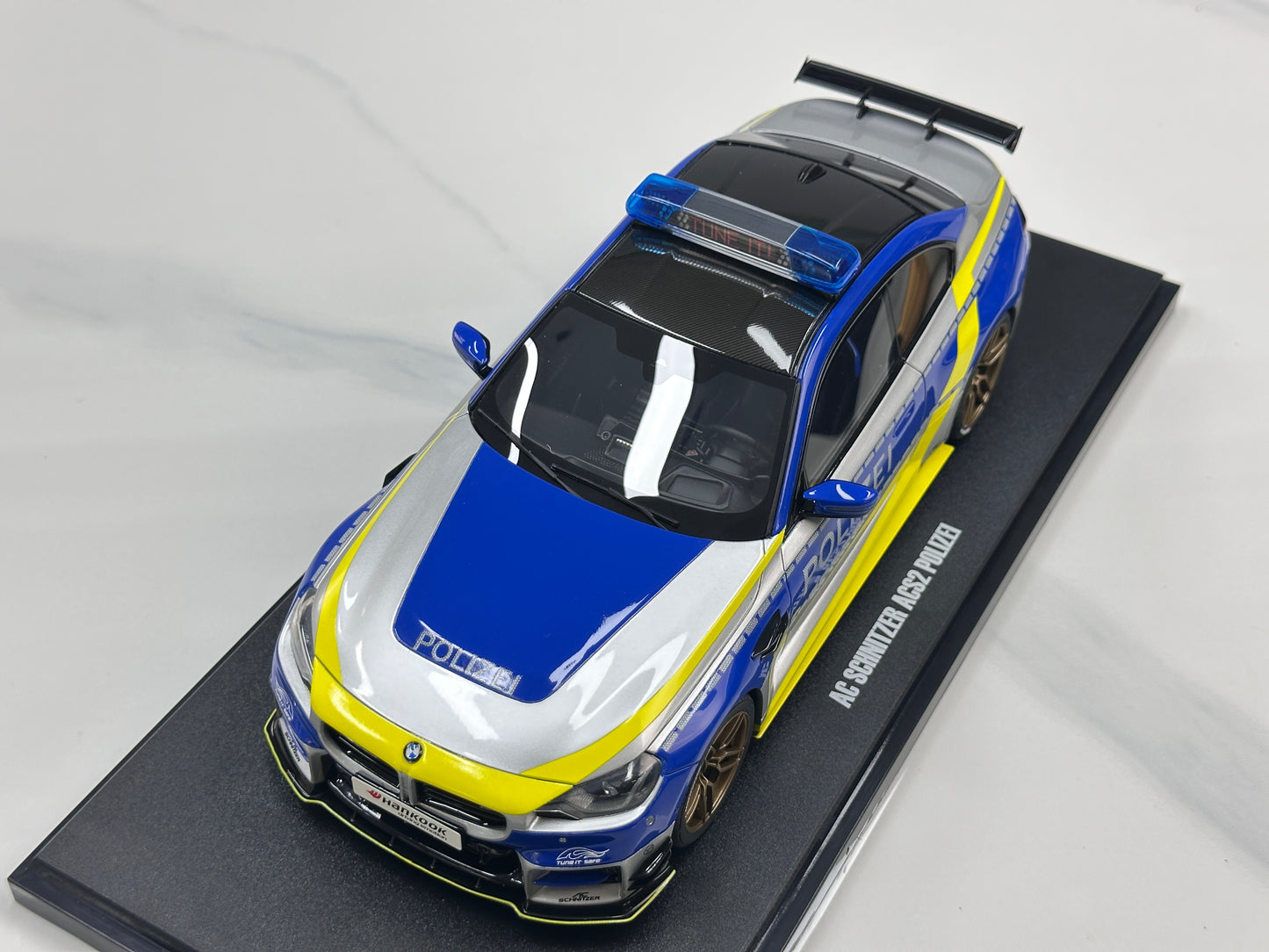 GT Spirit 1/18 BMW AC Schnitzer ACS2 Sport POLIZEI 2024 Blue Silver Livery GT573