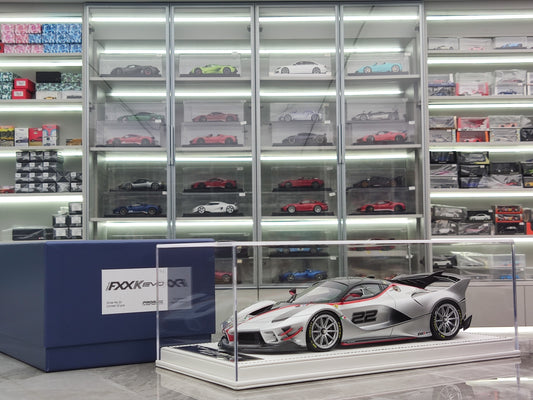 PR 1/18 Ferrari LaFerrari FXXK EVO silver simulation car model PR-004