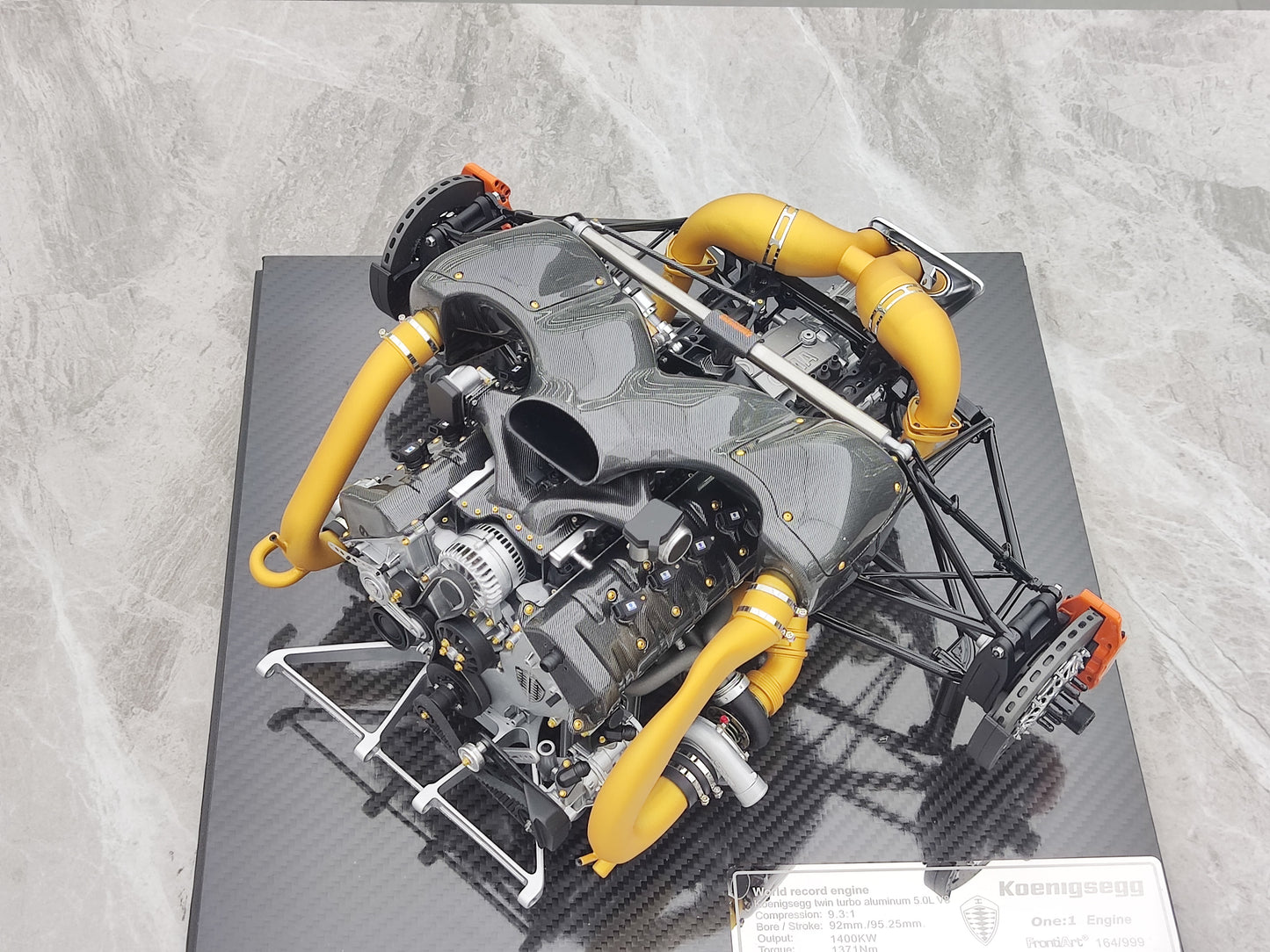 FRONTIART 1/6 Koenigsegg ONE:1 Engine Gold FA20221123-1