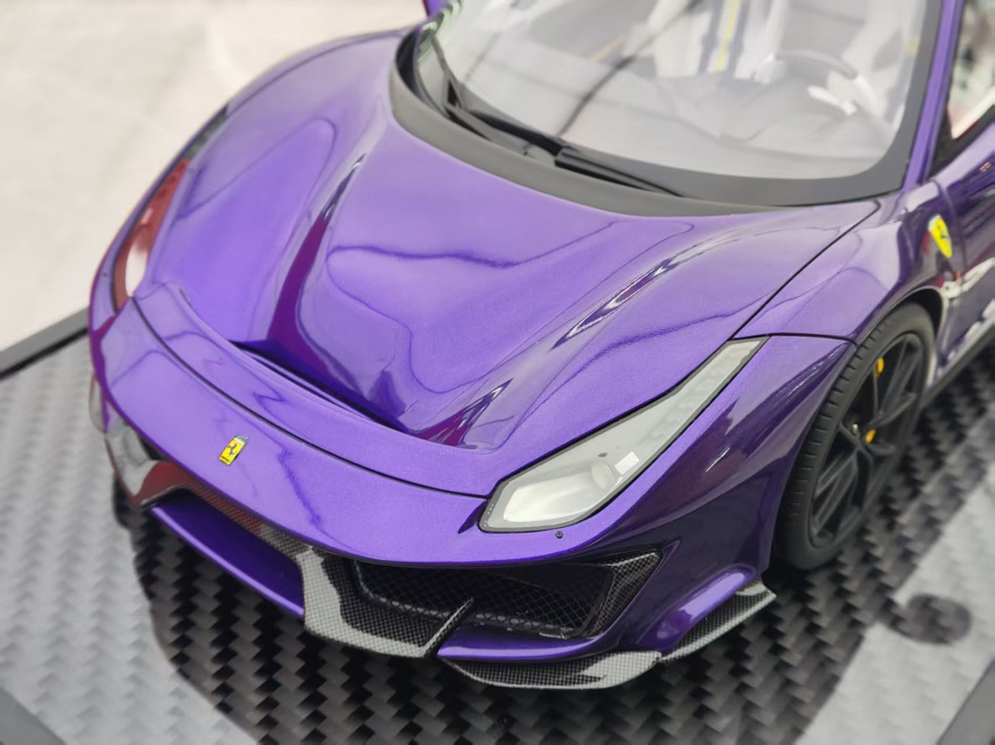 BBR 1/18 Ferrari 488pista Metallic Purple Simulated Car Model P18145VAHCH2