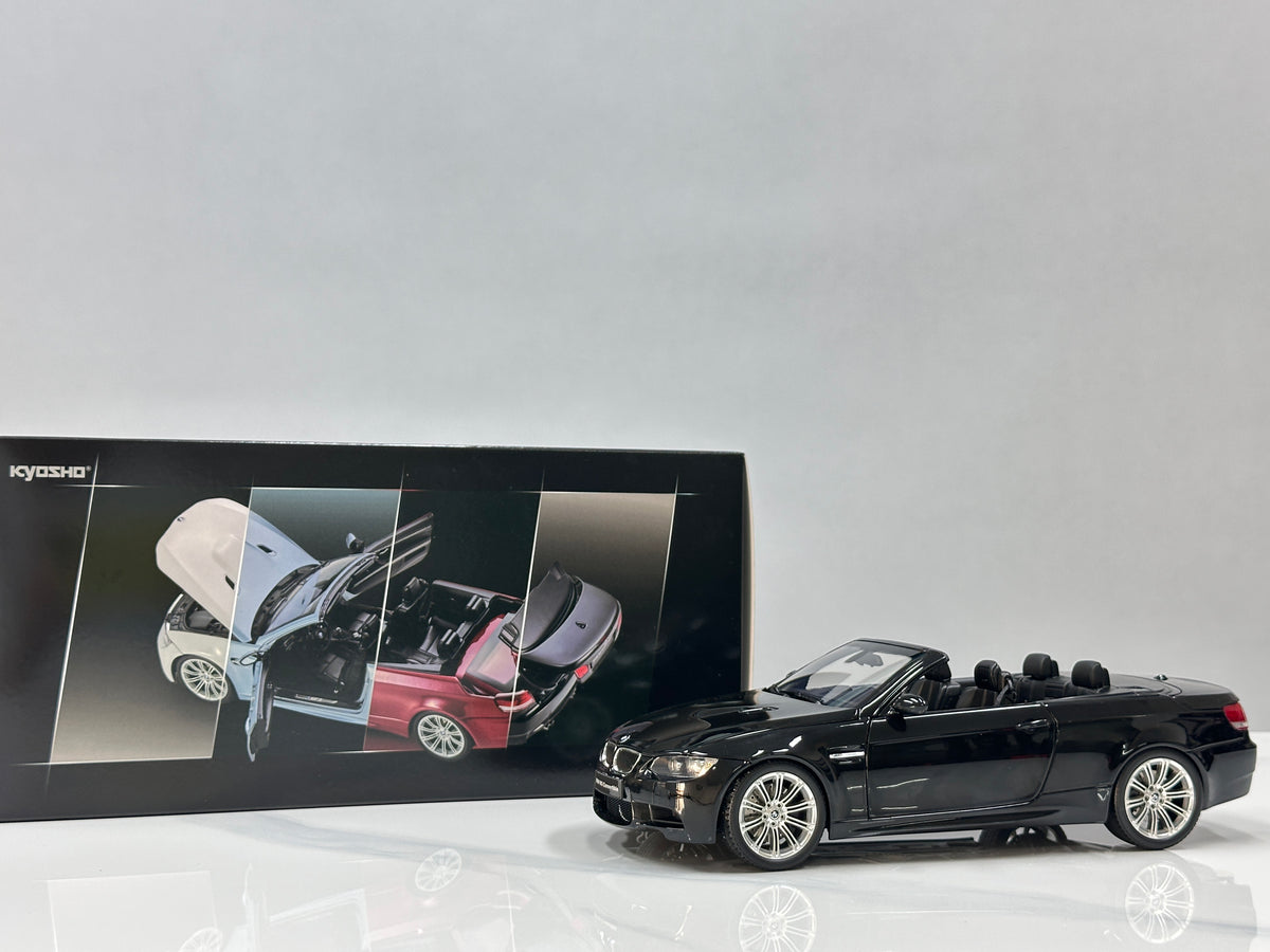 KYOSHO 1/18 BMW M3 Convertible (E93M) Black 08738BK
