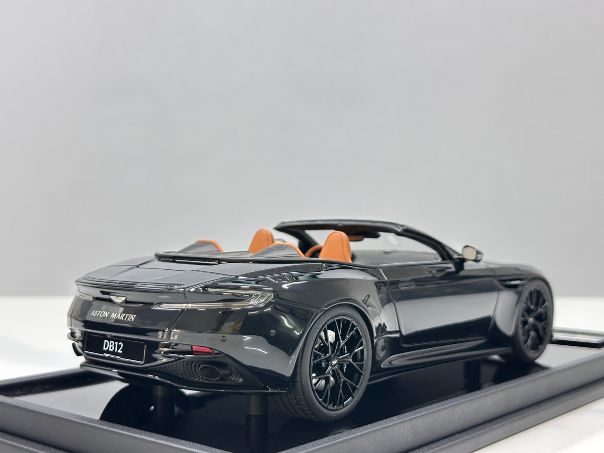 MOTORHELIX 1/18 Aston Martin DB12 Volante Convertible - Ink Black (MH398)