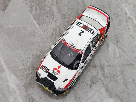 OTTO 1/18 Mitsubishi CARISMA GT GR.A R.BURNSRAC RALLY 1997 White paint OT1192
