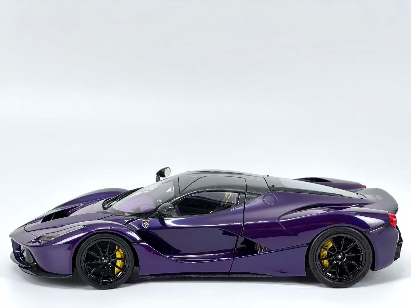 BBR 1/18 Ferrari LaFerrari Alloy Fully Open Purple Limited Edition Model Car BB8182237