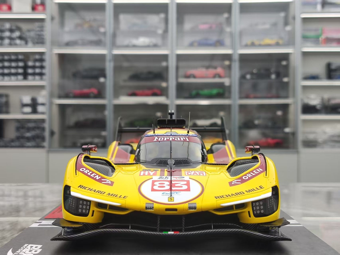 BBR 1/18 Ferrari 499P Le Mans 2025 #83 Yellow P18271CCH