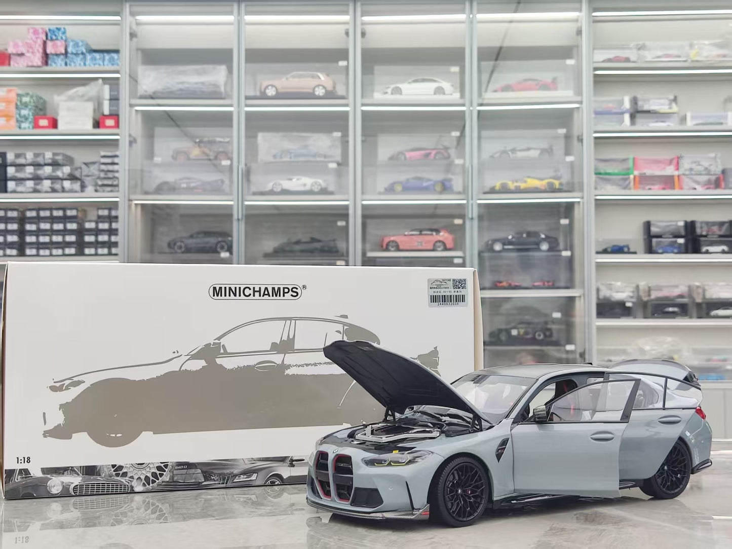 MINICHAMPS 1/18 BMW M3 CS Diecast Full Opening Car Model