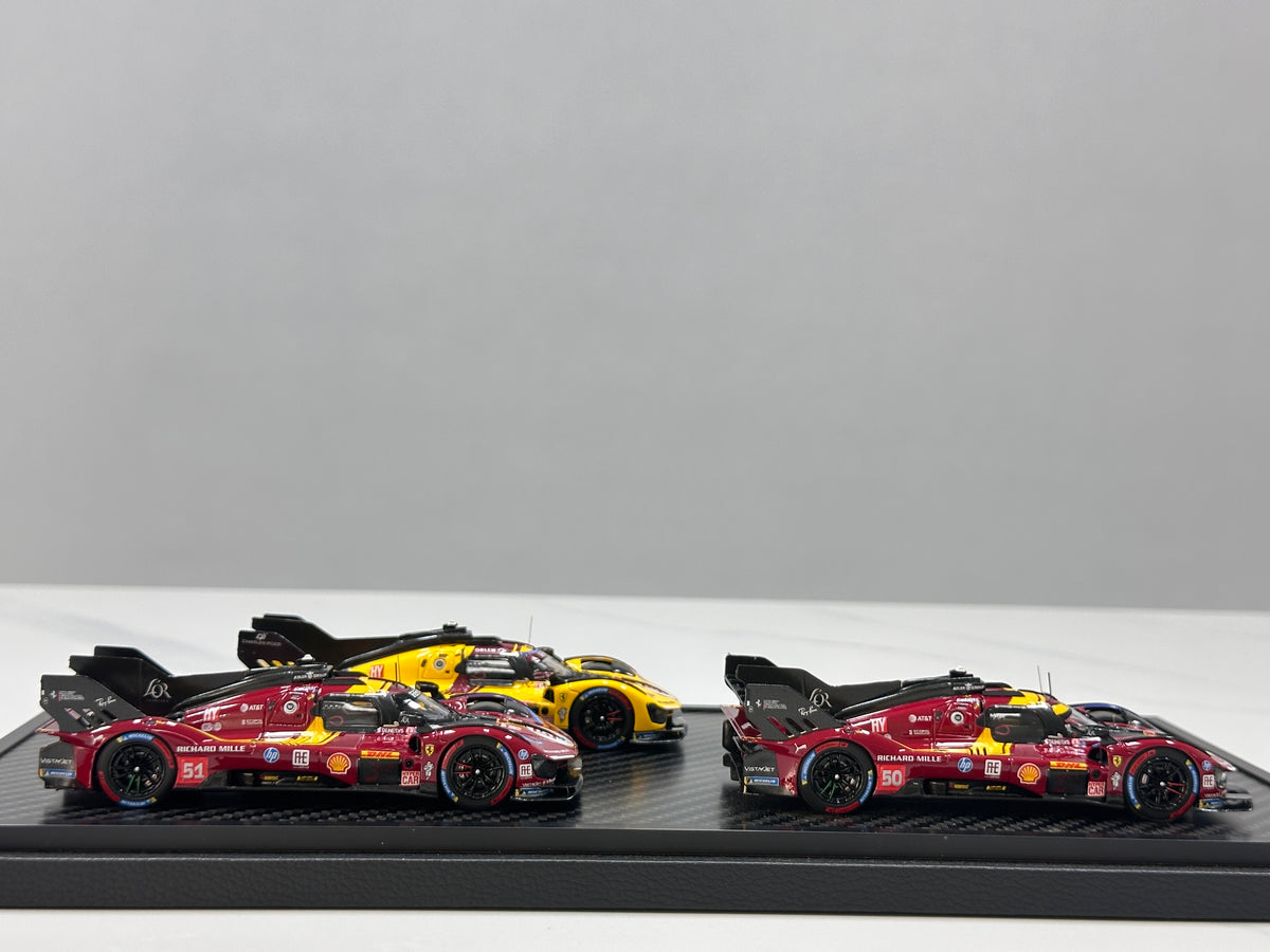 BBR 1/43 Ferrari 499P Set Qatar 2025 set with 3 models - car n. 51 - n. 83 - n. 50 BBRC319SET