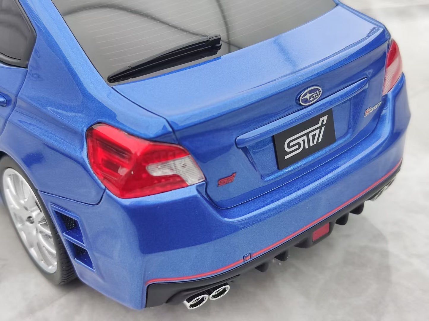 OTTO 1/18 Subaru WRX STI S207 WR 2015 Pearl Blue OT1182
