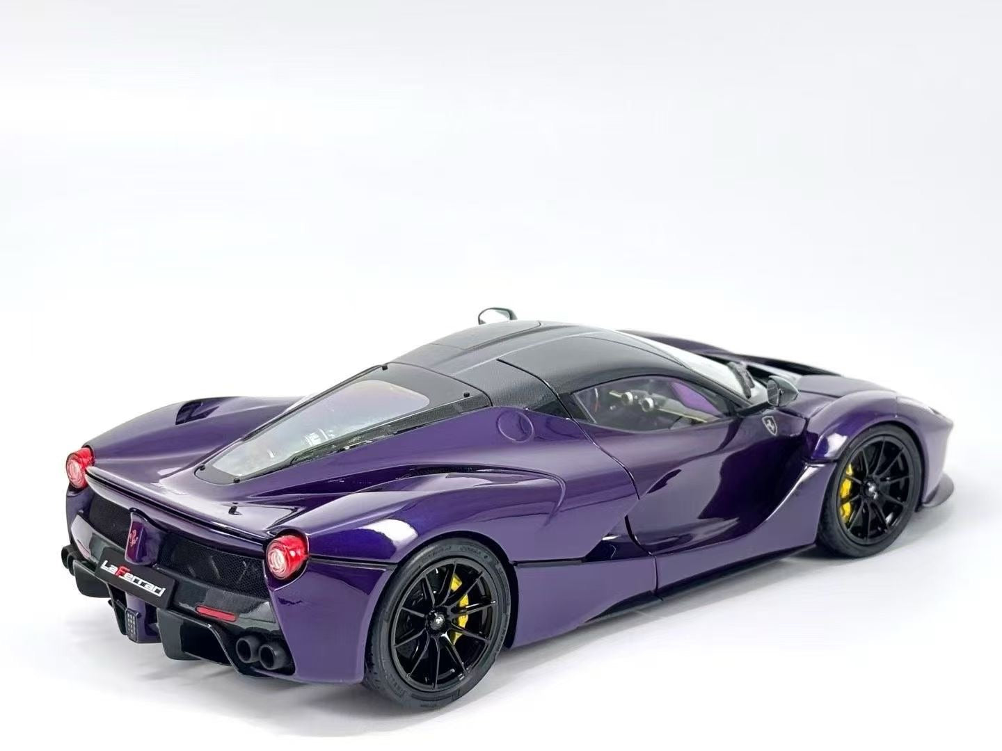 BBR 1/18 Ferrari LaFerrari Alloy Fully Open Purple Limited Edition Model Car BB8182237