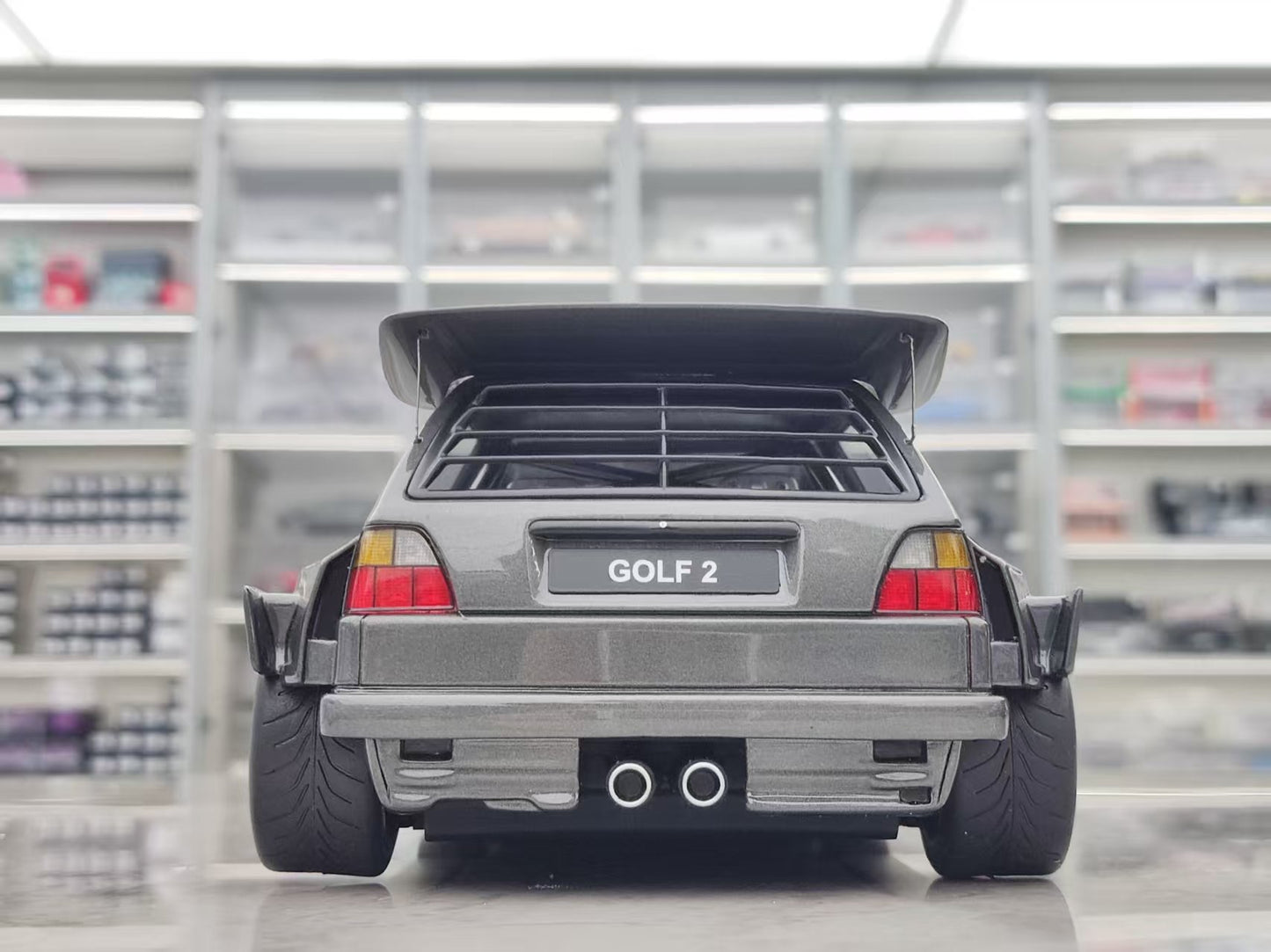 OTTO 1/18 Volkswagen Golf II Gribby Kyzyl Saleem Ascot Metallic Grey OT476