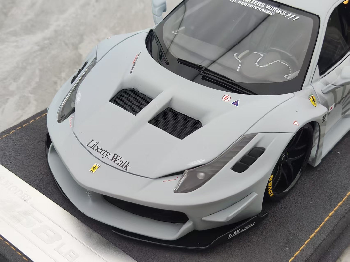 ARES MODEL 1/18 Ferrari 458 Battle Grey Model Car ARES010