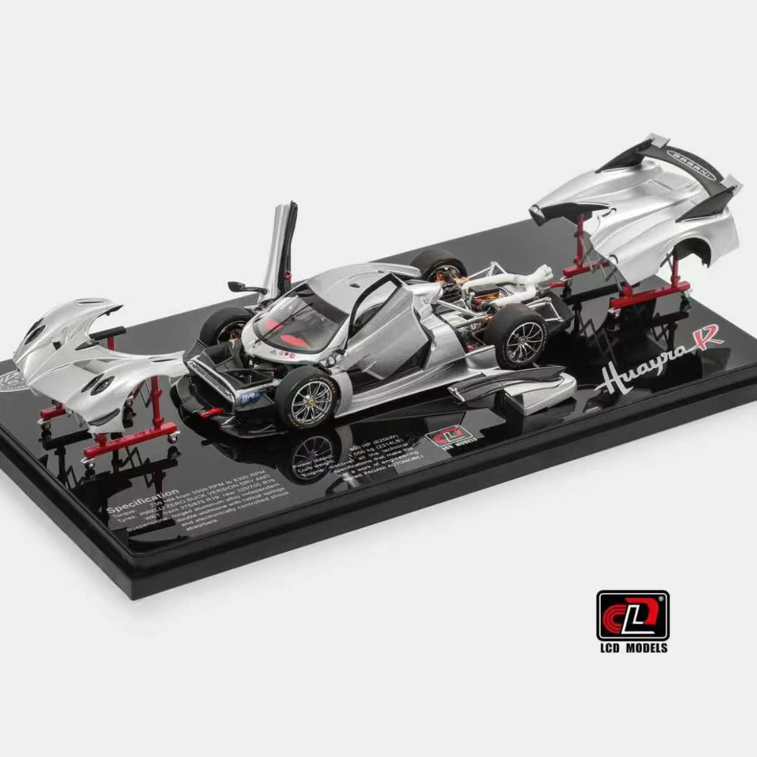LCD 1/43 Pagani Huaya R alloy full opening car model