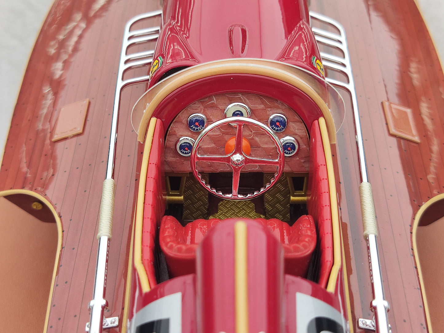 VMB 1/18 Ferrari Speedboat Red Model Decoration JS-VMB006