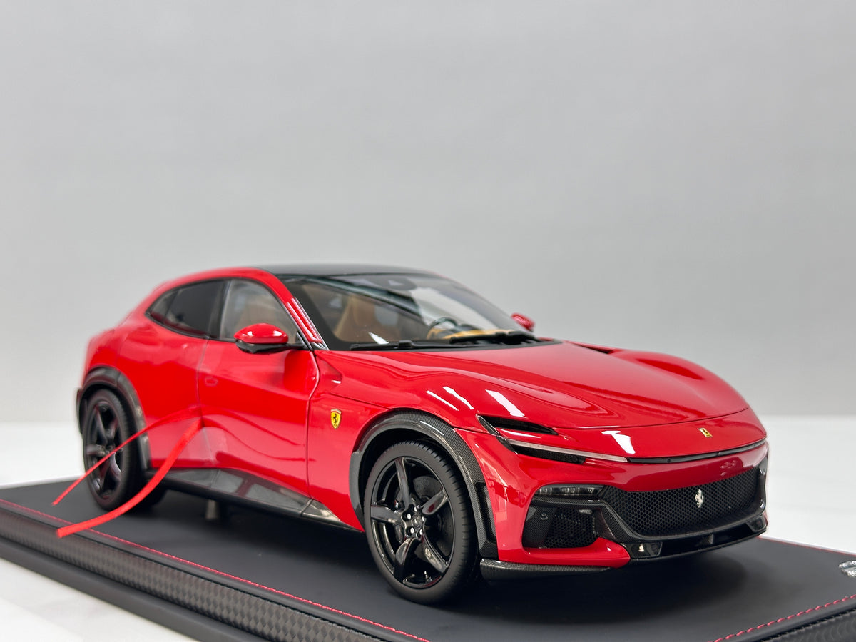 BBR 1/18 Ferrari Purosangue (Panoramic Roof Version) – Die-cast, Fully Opening – Standard Red (HE180053B)