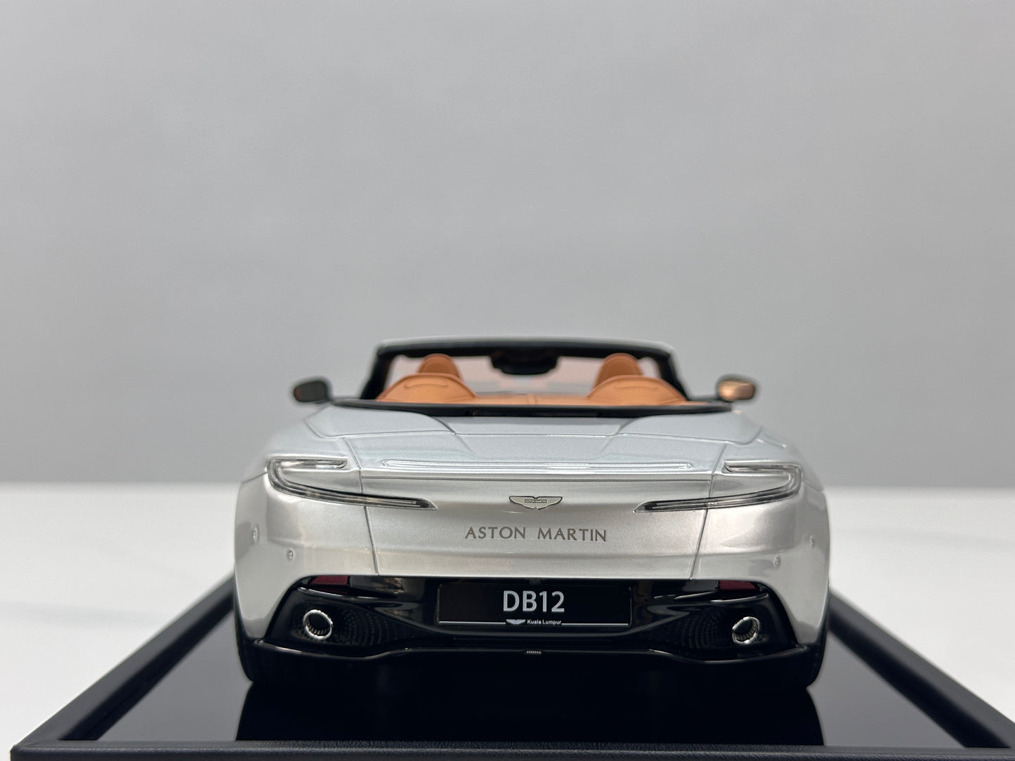 Xiaoguang Model & MotorHelix 1/18 Aston Martin DB12 Volante Convertible – Lightning Silver (MH387)