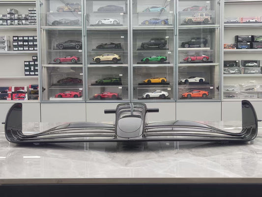 Downforce 1/3 Formula One front wing, handcrafted resin, decorative piece, wall-mountable, carbon fiber, nude finish, can be customized with stickers.