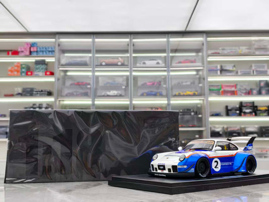 GT Spirit 1/18 Porsche RWB X LIBERTY WALK WHITE GT530