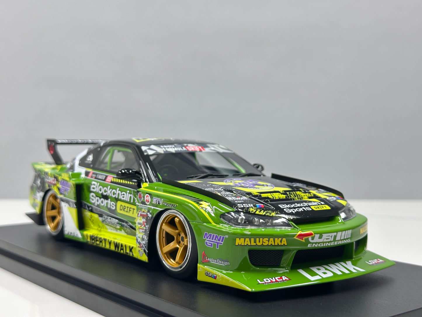 TopSpeed 1/18 Nissan LB-Super Silhouette S15 Silvia (Green Livery) TS0694